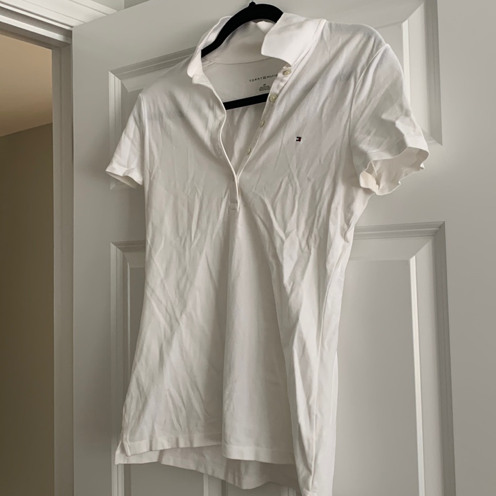 White Tommy Hilfiger polo